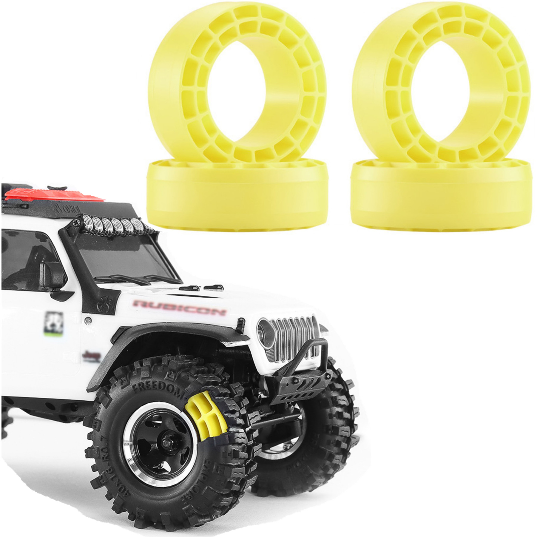 Rc Tire Foam Insert - 0.7インチ RC シリコンゴムタイヤインサートフォーム防水 1/30 1/32 クローラーホイールタイヤ