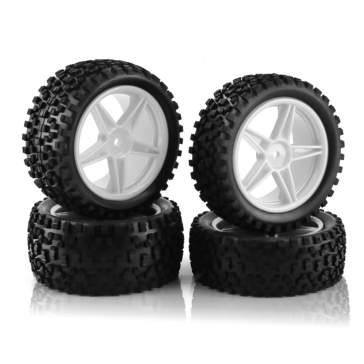 Rc Tire Foam Insert - 1/10 RCオフロードタイヤ＆ホイールリム12mm六角セット前後87mmラバーバギータイヤ（1:10オフロードカーHSP、Kyosho、HPI用）
