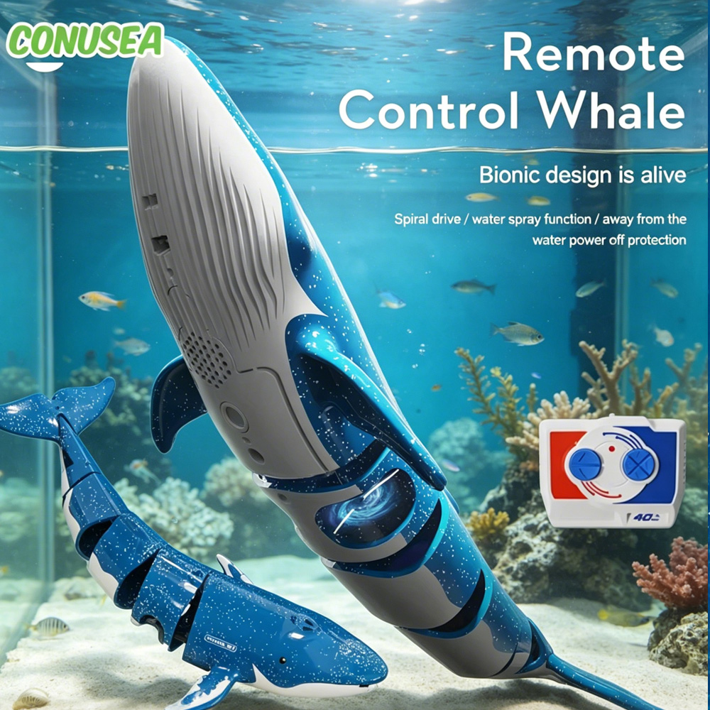 Rc Submarine Water - RC潜水艦水中クジラリモコンサメ電動潜水艦ボート船プール湖水おもちゃ水槽用