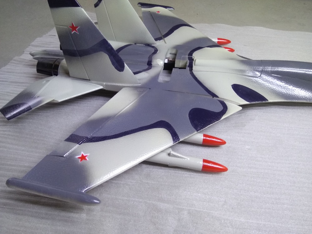 ホワイトEPO RC飛行機 SU-27 SU27 デカール付 - Rc Hobby Plane のレビューと価格