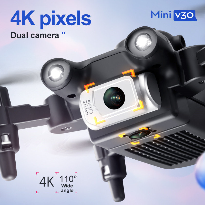 ミニ V30 WiFi FPV ドローン 4K HD デュア - Rc Hobby Grade Helicopter のレビューと価格