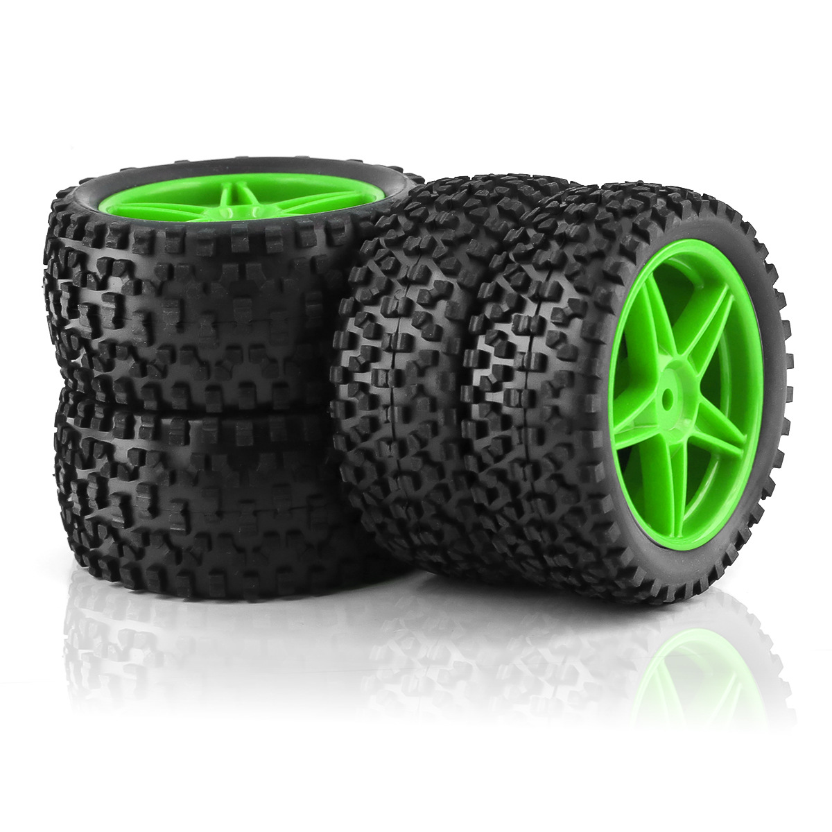 1/10 RCオフロードタイヤ＆ホイールリム12mm六角セッ - Rc Tire Foam Insert のレビューと価格