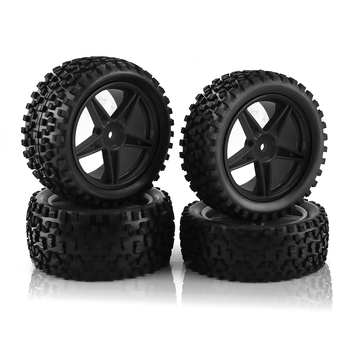 1/10 RCオフロードタイヤ＆ホイールリム12mm六角セッ - Rc Tire Foam Insert のレビューと価格