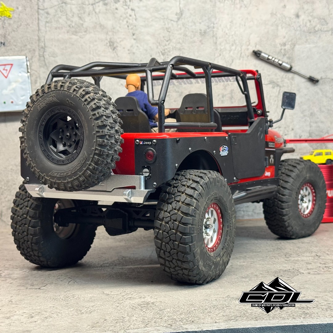 1/10 RCロッククローラーカスタムメタルリアバンパースペ - Rc Hobby Grade Crawler のレビューと価格